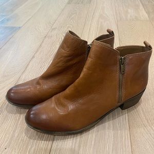 Brown Leather Booties